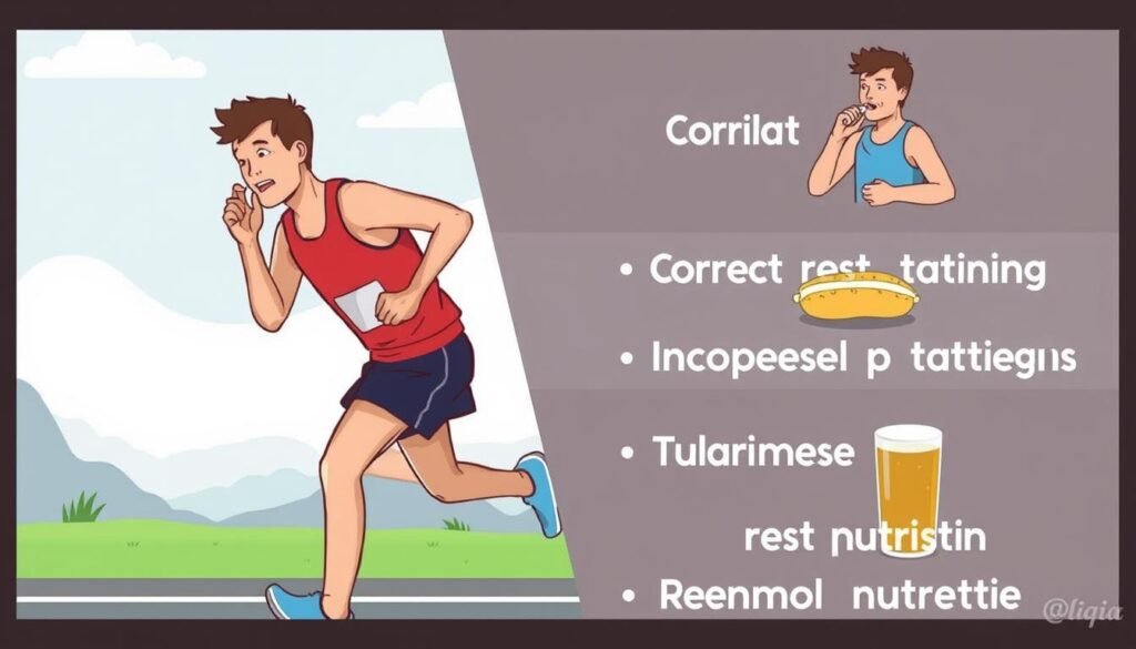 Ilustrasi kesalahan umum dalam latihan pelari maraton Ilustrasi kesalahan umum dalam latihan pelari maraton